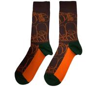 Rock Off officially licensed products The Beatles Rubber Soul Text Outline Repeat Ankle Socks One Size