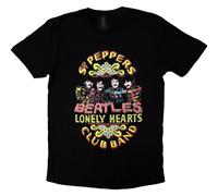 Rock Off officially licensed products The Beatles SGT Peppers T Shirt M Black