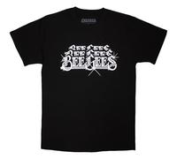 Rock Off officially licensed products The Bee Gees Stacked Logo T Shirt L Black