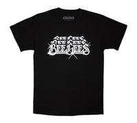 Rock Off officially Licensed Products The Bee Gees Stacked Logo T Shirt M Black