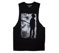 Rock Off officially Licensed Products The Cure Boys Dont Cry Vest Top L Black