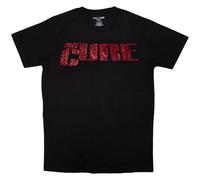 Rock Off officially licensed products The Cure Diamante Band Logo T Shirt XL Black