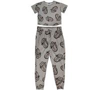 Rock Off officially licensed products The Rolling Stones Heart Tongue Pyjamas M Grey