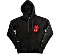 The Rolling Stones Hoodie Hackney Diamonds Shattered Tongue Official Zipped L Black