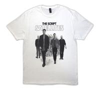 Rock Off officially licensed products The Script Satellites Photo Logo T Shirt M White