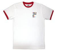 Rock Off officially licensed products The Stone Roses Side Text Ringer T Shirt XL