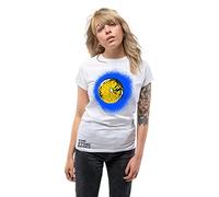 Rock Off officially licensed products The Stone Roses T Shirt Blue Lemon Oasis Manchester Womens Skinny L