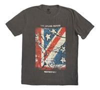 Rock Off officially licensed products The Stone Roses Waterfall Jumbo Print Stone Wash T Shirt L
