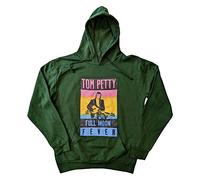 Tom Petty and The Heartbreakers Hoodie Full Moon Fever Official Green Pullover M