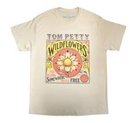 Rock Off officially Licensed Products Tom Petty and The Heartbreakers Wildflowers T Shirt S Sand