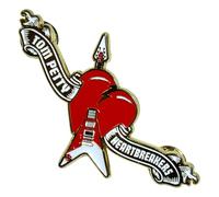 Rock Off officially licensed products Tom Petty & The Heartbreakers Heart Logo Pin Badge One Size