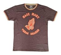 Rock Off officially licensed products Tupac Hail Mary Ringer T Shirt M Brown