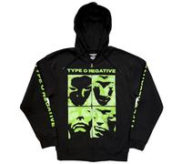 Rock Off officially licensed products Type O Negative Faces Zipped Hoodie XL Black