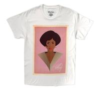 Rock Off officially Licensed Products Whitney Houston Icon T-Shirt in White | Size: Large Rock Off officially Licensed Products White L