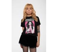 Rock Off officially Licensed Products Women's Eat Me Alive Crop Top in Black | Size: Medium Rock Off officially Licensed Products Black M