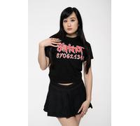 Rock Off officially Licensed Products Women's Slipknot Dont Ever Judge Me Crop Top in Black | Size: Small Rock Off officially Licensed Products Black S