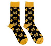 Rock Off officially licensed products Wu-Tang Clan Ankle Socks Logo Repeat Official Mens Black (UK SIZE 7-11) UK Size 7-11