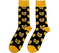 Rock Off officially licensed products Wu-Tang Clan Ankle Socks Logo Repeat Official Mens Black (UK SIZE 7-11) One Size