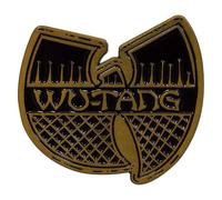 Rock Off officially licensed products Wu-Tang Clan Black & Gold Logo Pin Badge One Size