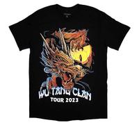 Rock Off officially licensed products Wu-Tang Clan Tour '23 Dragon Back Print T Shirt L Black