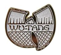 Rock Off officially licensed products Wu-Tang Clan White & Gold Logo Pin Badge One Size