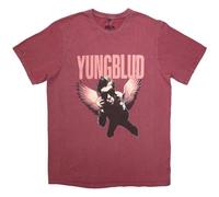 Rock Off officially licensed products Yungblud Wings Logo Snow Wash T Shirt S Red