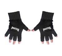 Pantera Gloves 101 Proof Vulgar Display – Official Band Logo – Fingerless Black One Size