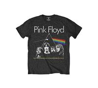Rock Off Pink Floyd Kids T Shirt Dsoth Band & Pulse Official Charcoal Grey Ages 3-14 Yrs, Charcoal, S/5-6 Years