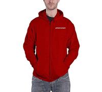 Rock Off Primal Scream Hoodie Screamadelica Band Logo Official Mens Red Zipped S