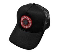 Rock Off Red Hot Chili Peppers Logo Black Mesh Back Baseball Cap One Size Adjustable