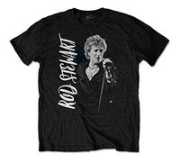 Rock Off Rod Stewart Admat Unisex Black T Shirt (Large)