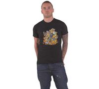 Rock Off Slayer Cartoon Flames Men's Black T-Shirt