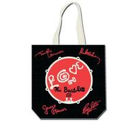 Rock Off - The Beatles Tote Bag Love Drum with Signatures