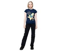 Rock Off The Smashing Pumpkins 'Mellon Collie' (Navy) Womens Fitted T-Shirt (Small)