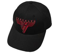 Rock Off Van Halen 'Classic Red Logo' Black Baseball Cap, One Size