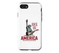 Rock On America Statue Liberty Guitar Rock & Roll Case for iPhone SE (2020) / 7/8
