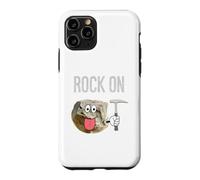 Rock On Cartoon Rock With Geologist Pick Hammer Case for iPhone 11 Pro