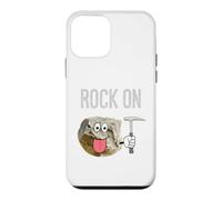 Rock On Cartoon Rock With Geologist Pick Hammer Case for iPhone 12 mini