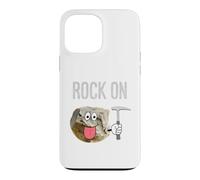 Rock On Cartoon Rock With Geologist Pick Hammer Case for iPhone 13 Pro Max