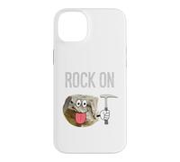 Rock On Cartoon Rock With Geologist Pick Hammer Case for iPhone 14 Plus