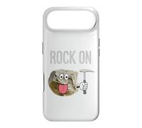 Rock On Cartoon Rock With Geologist Pick Hammer Case for iPhone Air