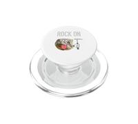 Rock On Cartoon Rock With Geologist Pick Hammer PopSockets PopGrip for MagSafe