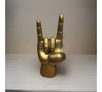 Gold Rock Hand Ornament Headphone Stand