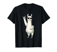Rock On Llama Sunglasses Attitude T-Shirt