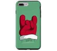 Rock On Santa - Funny Christmas Hand Sign Case for iPhone 7 Plus/8 Plus