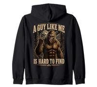 Rock On Sasquatch A Guy Like Me Is Hard To Find Bigfoot Zip Hoodie