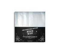 Rock On Wall - Transparent soft sleeves for 33T/12" vinyl records - Pack of 100 - Recycled plastic - Optimal protection