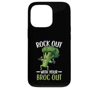 Rock Out With Your Broc Out Broccoli Vegan Vegetarian Case for iPhone 13 Pro