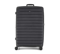 Rock Palma Large Hard Shell Suitcase in Black - Lightweight Expandable Luggage with 360° Spinner Wheels & TSA Combination Lock - 78x50.5x35cm, 102L