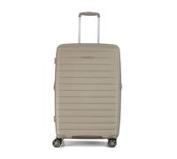 Rock Palma Medium Hard Shell Suitcase in Champagne - Lightweight Expandable Luggage with 360° Spinner Wheels & TSA Combination Lock - 68x43.5x30cm, 65L